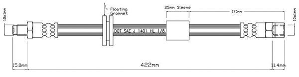 Brake Hose (VBH589)