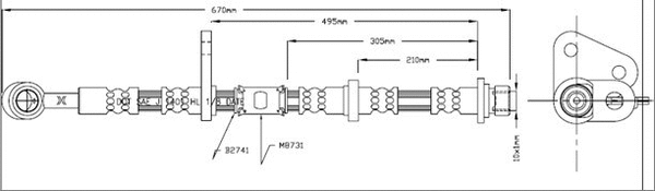 Brake Hose (VBJ162)