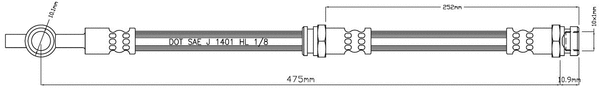 Brake Hose (VBH1070)
