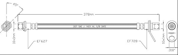 Brake Hose (VBJ268)
