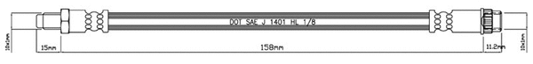 Brake Hose (VBH786)