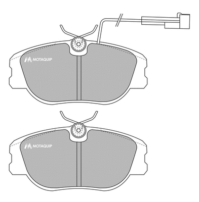 Brake Pad Set, disc brake (LVXL698)
