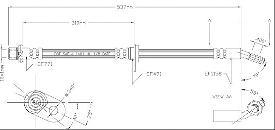 Brake Hose (VBJ661)