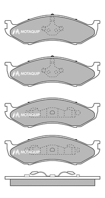 Brake Pad Set, disc brake (LVXL136)