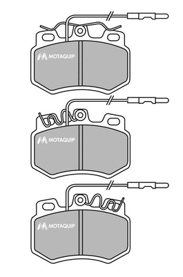 Brake Pad Set, disc brake (LVXL367)