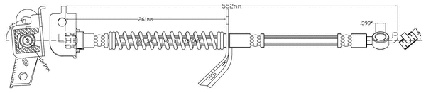 Brake Hose (LVBH1485)