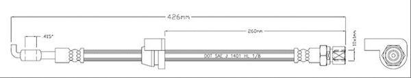 Brake Hose (VBH1187)