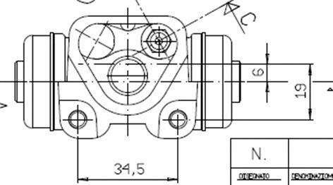 Wheel Brake Cylinder (VWC837)