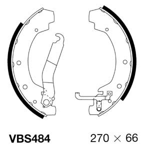 Brake Shoe Set (VBS484)