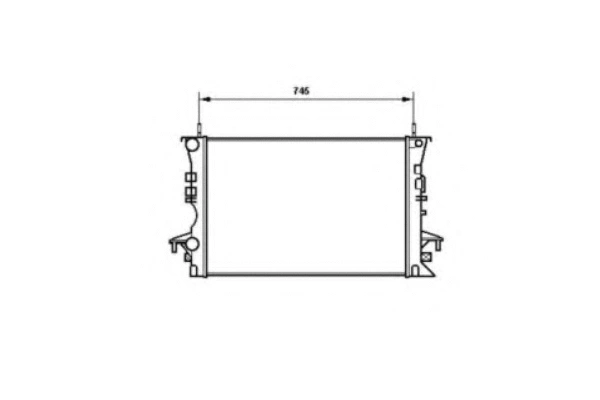 Radiator, engine cooling (34898)