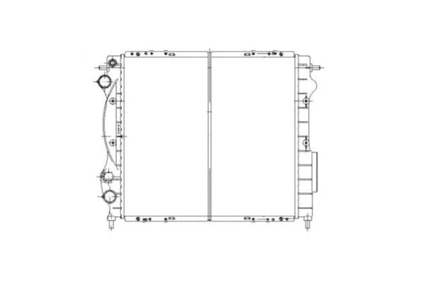 Radiator, engine cooling (34884)