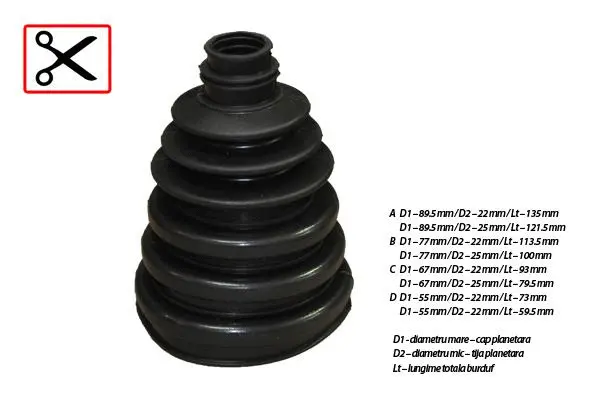 Bellow, drive shaft (32218)