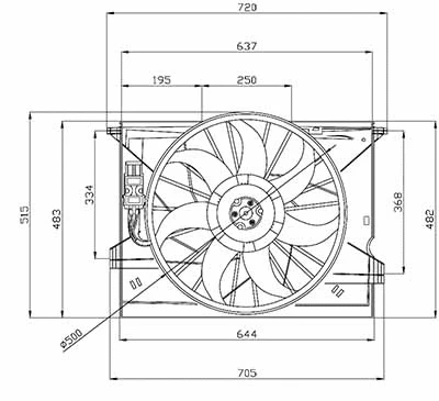 Fan, engine cooling