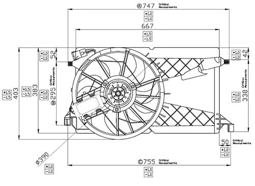 Fan, engine cooling (EVO027)