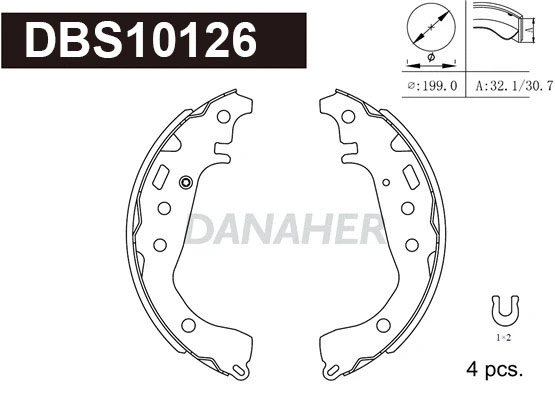 Brake Shoe Set (DBS10126)