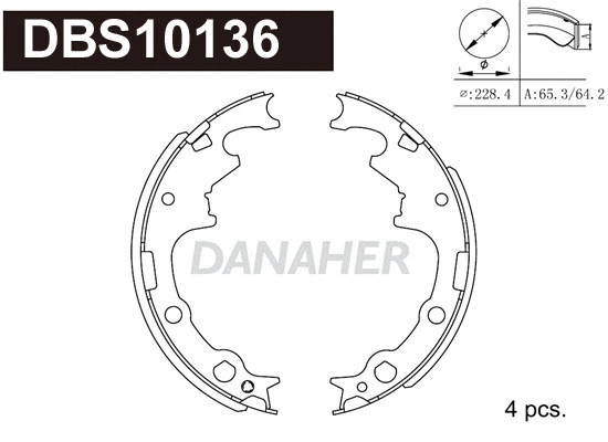 Brake Shoe Set (DBS10136)
