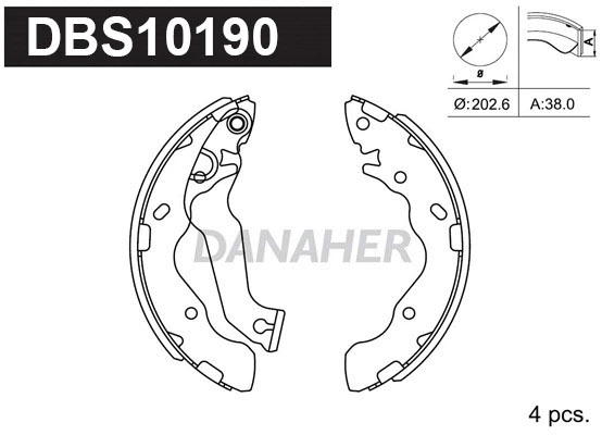 Brake Shoe Set (DBS10190)