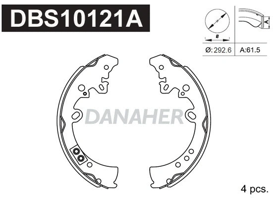 Brake Shoe Set (DBS10121A)