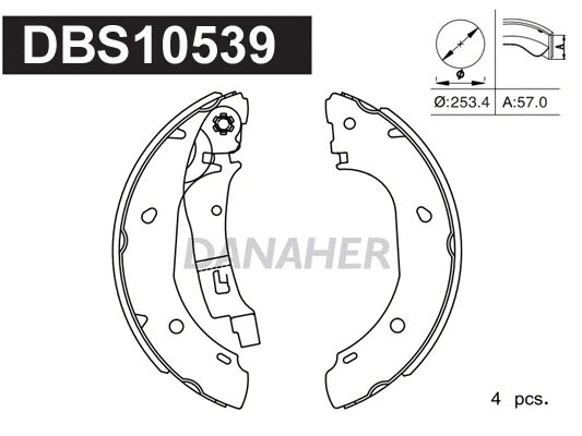 Brake Shoe Set (DBS10539)