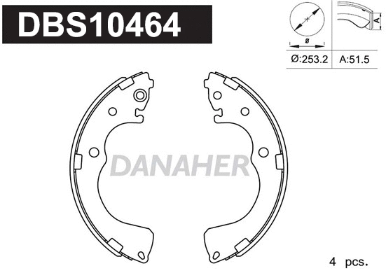 Brake Shoe Set (DBS10464)