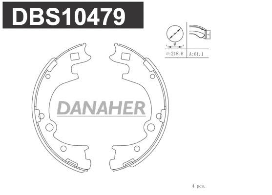 Brake Shoe Set (DBS10479)