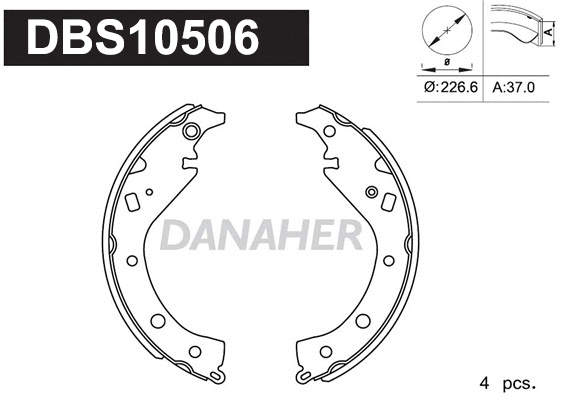 Brake Shoe Set (DBS10506)