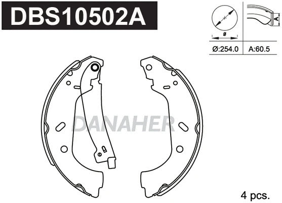 Brake Shoe Set (DBS10502A)