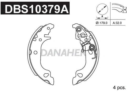 Brake Shoe Set (DBS10379A)