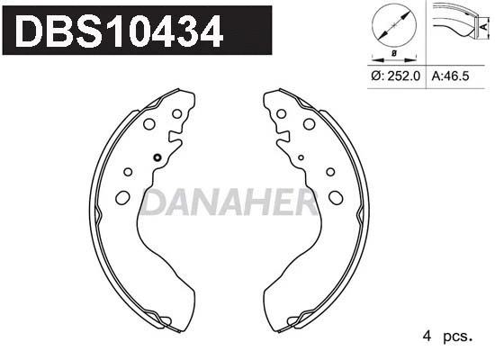 Brake Shoe Set (DBS10434)