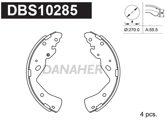 Brake Shoe Set (DBS10285)