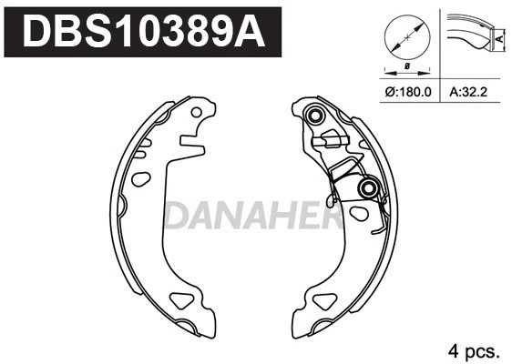 Brake Shoe Set (DBS10389A)