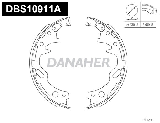 Brake Shoe Set (DBS10911A)