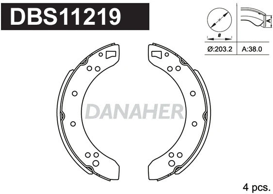 Brake Shoe Set (DBS11219)