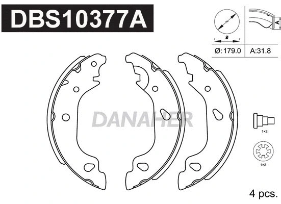 Brake Shoe Set (DBS10377A)