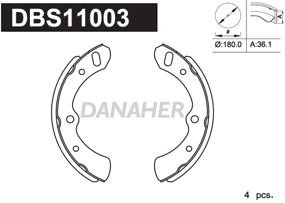 Brake Shoe Set (DBS11003)