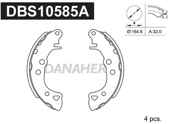 Brake Shoe Set (DBS10585A)