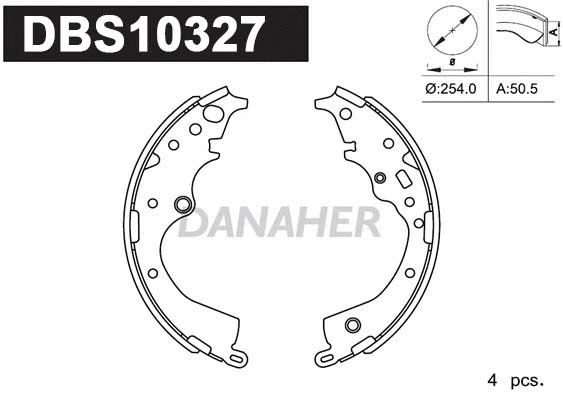 Brake Shoe Set (DBS10327)