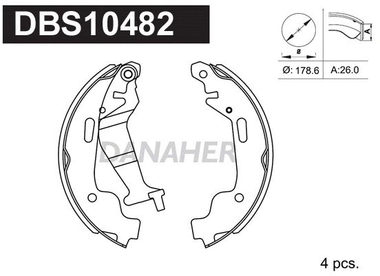 Brake Shoe Set (DBS10482)