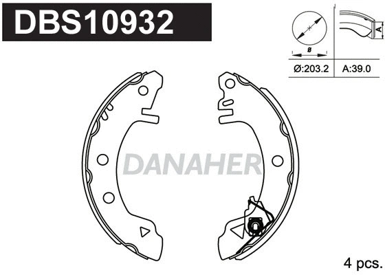 Brake Shoe Set (DBS10932)