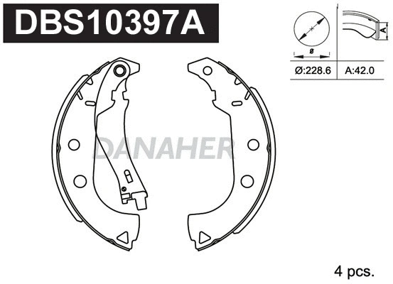 Brake Shoe Set (DBS10397A)