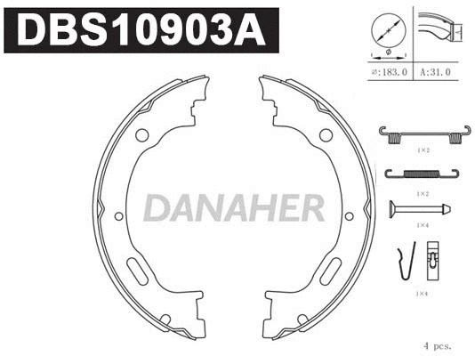 Brake Shoe Set (DBS10903A)