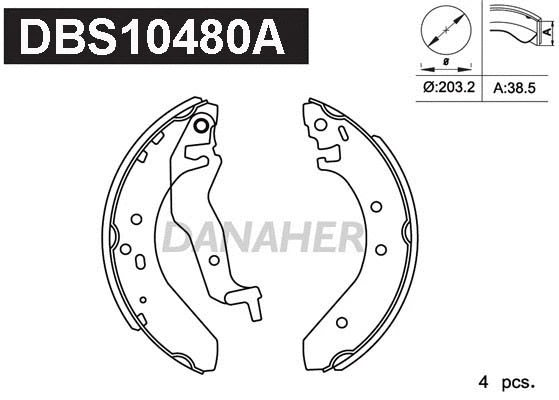 Brake Shoe Set (DBS10480A)