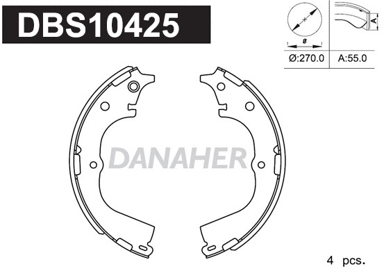 Brake Shoe Set (DBS10425)