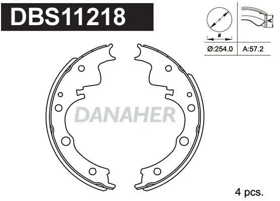 Brake Shoe Set (DBS11218)