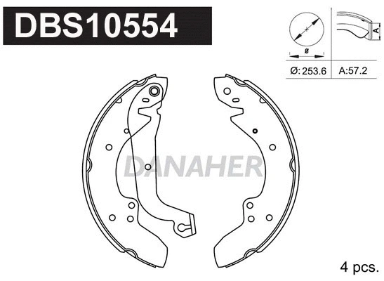 Brake Shoe Set (DBS10554)