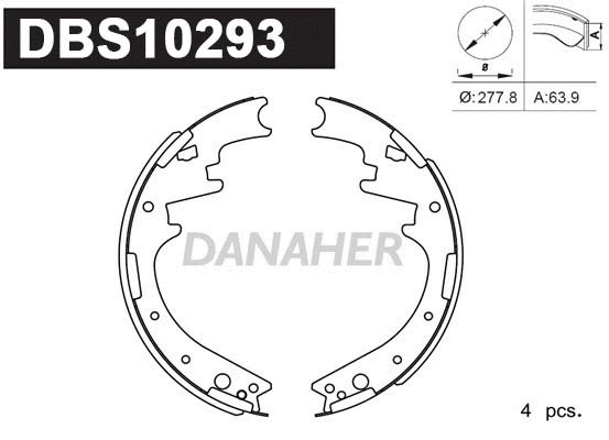 Brake Shoe Set (DBS10293)