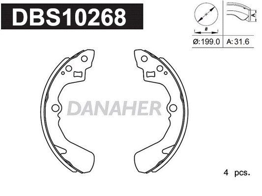 Brake Shoe Set (DBS10268)