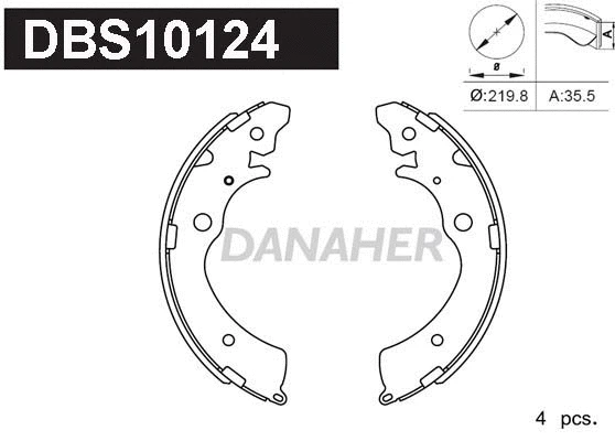 Brake Shoe Set (DBS10124)