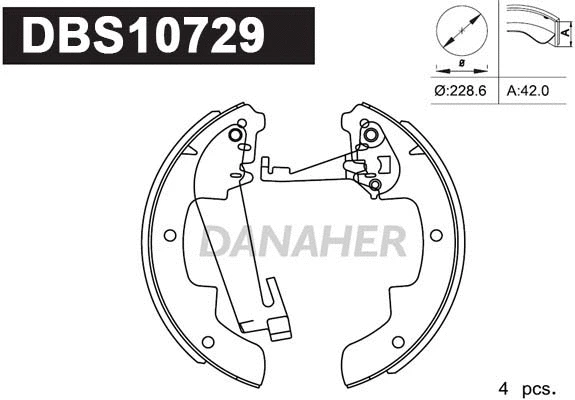 Brake Shoe Set (DBS10729)