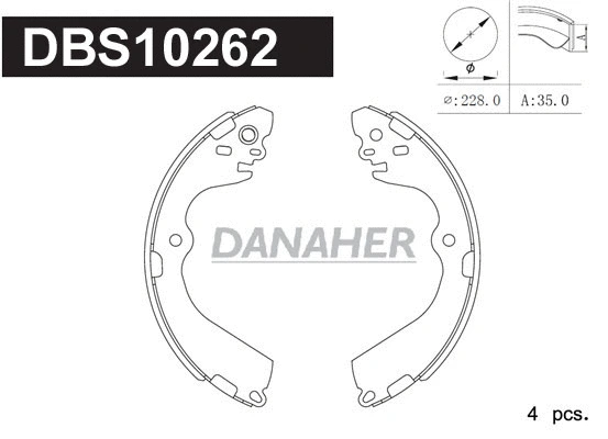 Brake Shoe Set (DBS10262)